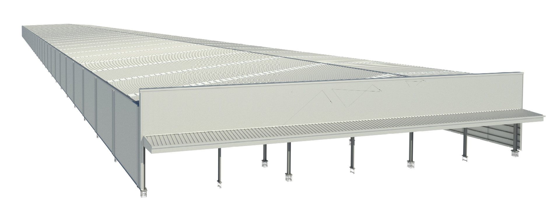 Modelo 3D de la nave industrial Barcocinas Nave 4