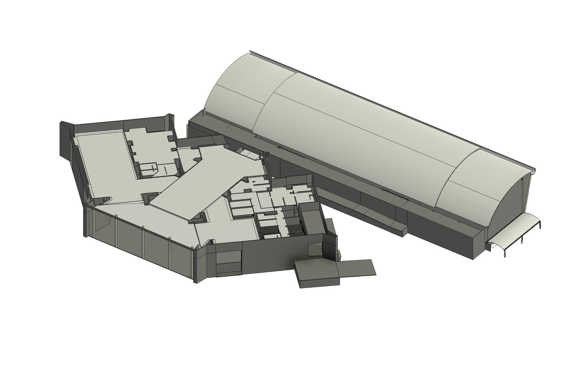 Render del modelo As-Built del Aeropuerto Internacional de Puebla